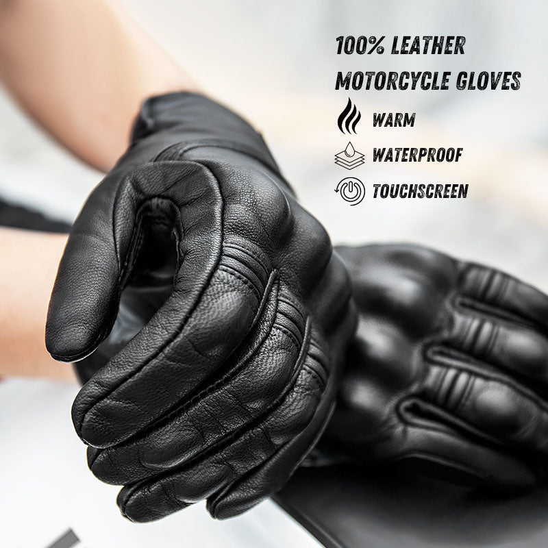 touchscreen handschuhe motorrad Leder-Touchscreen-Motorradhandschuhe