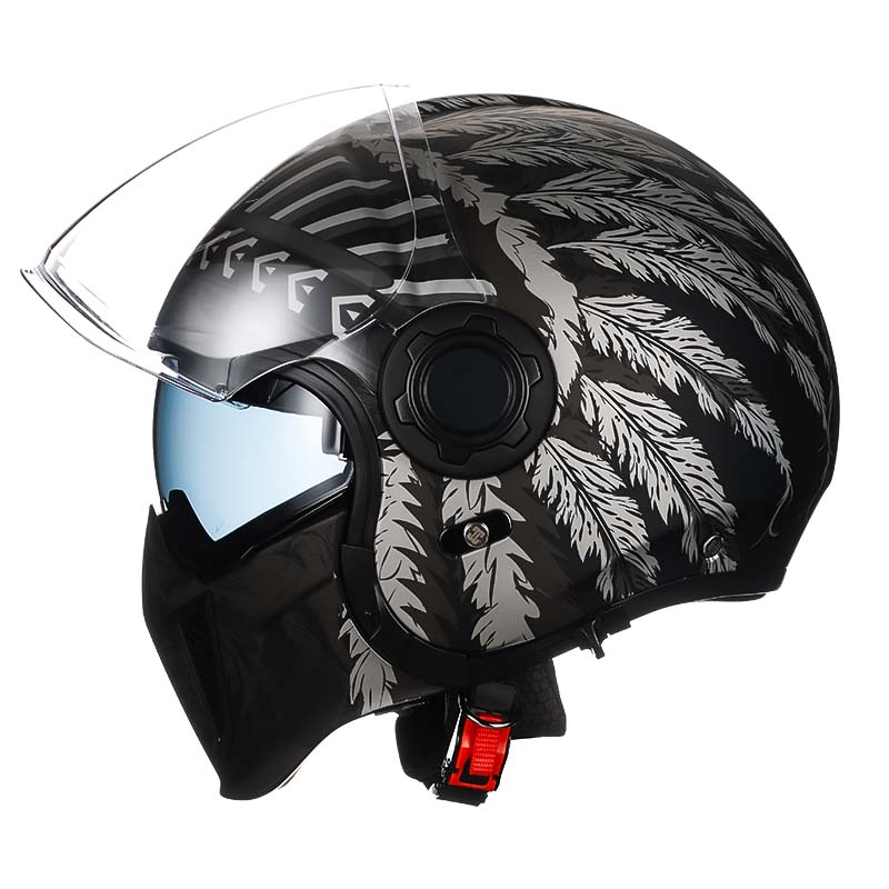 Double Lens Vintage Modular Helmet