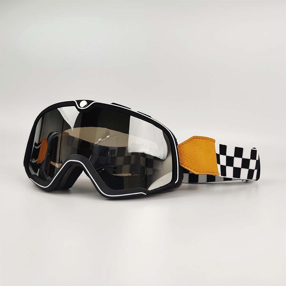 vintage motorcycle goggles over glasses Retro Motorcycle Goggles