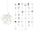 Paper Chandelier - Vakkerlight