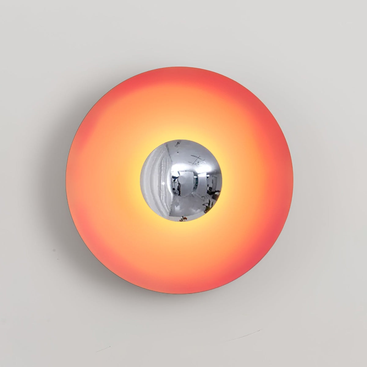 Nástěnné svítidlo Simplicity Glow — kruhové diskové svítidlo, přímé osvětlení bez oslnění