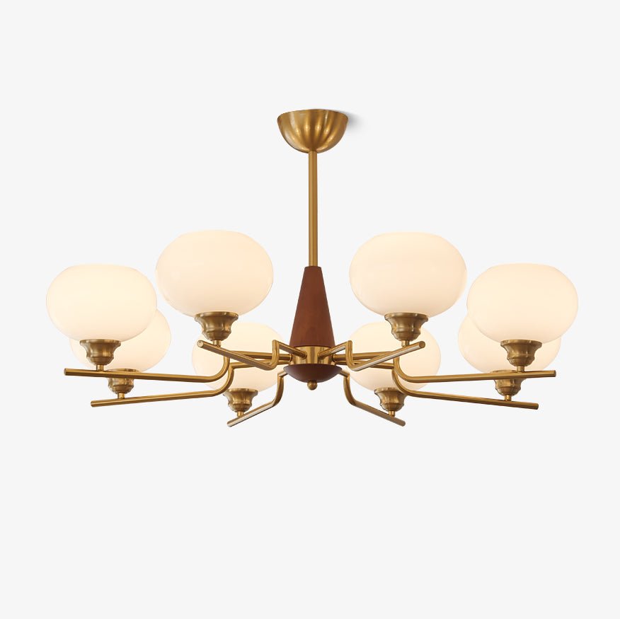 Celeste Sphere Walnut Chandelier - Lamp Outdoor