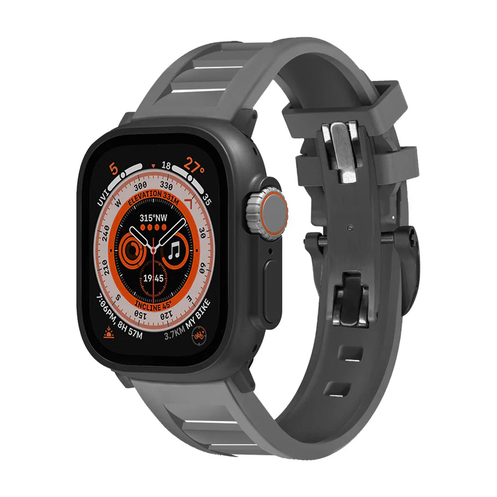 Correa con hebilla de mariposa FKM para Apple Watch