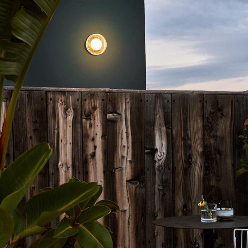 Ray Modern Mini Bubble Wall Lamp, Metal and Glass Build, Transparent IP65 Rated