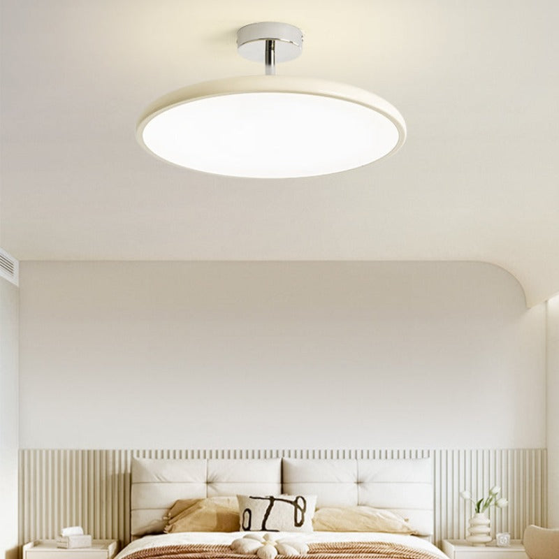 Valentina Vintage Flush Mount LED Ceiling Light — Red/White/Green, Metal