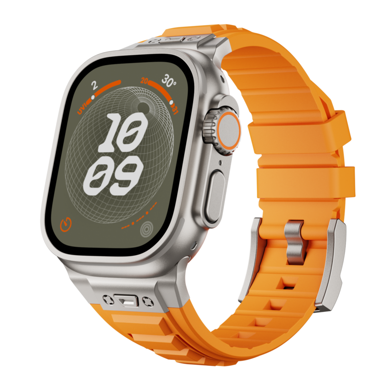 Taktikai magas rugalmasságú szilikon szíj Apple Watch-hoz