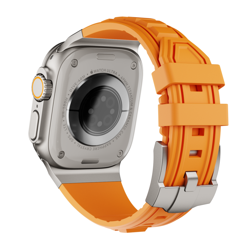 Taktikai magas rugalmasságú szilikon szíj Apple Watch-hoz