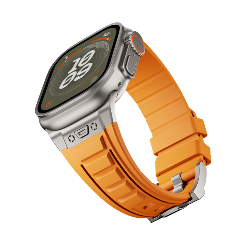 Taktikai magas rugalmasságú szilikon szíj Apple Watch-hoz