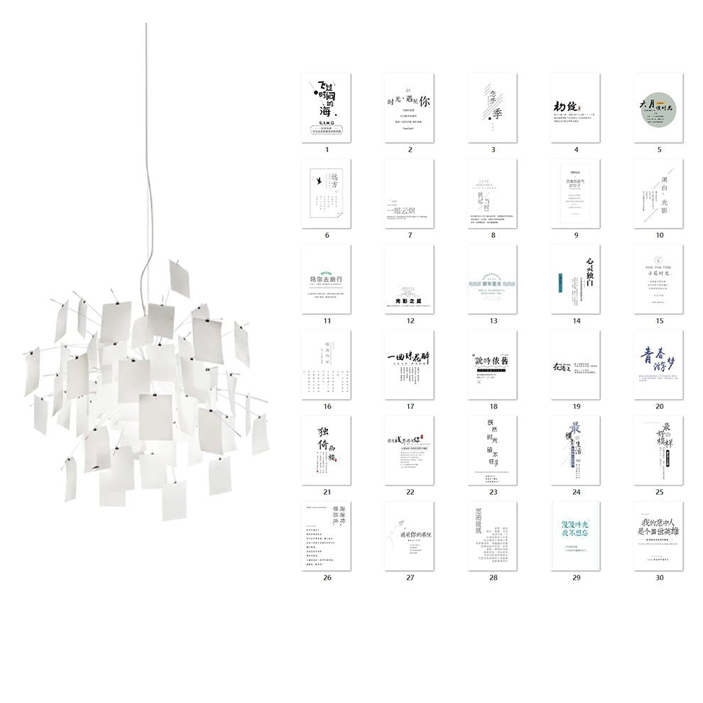 Paper Chandelier - Vakkerlight