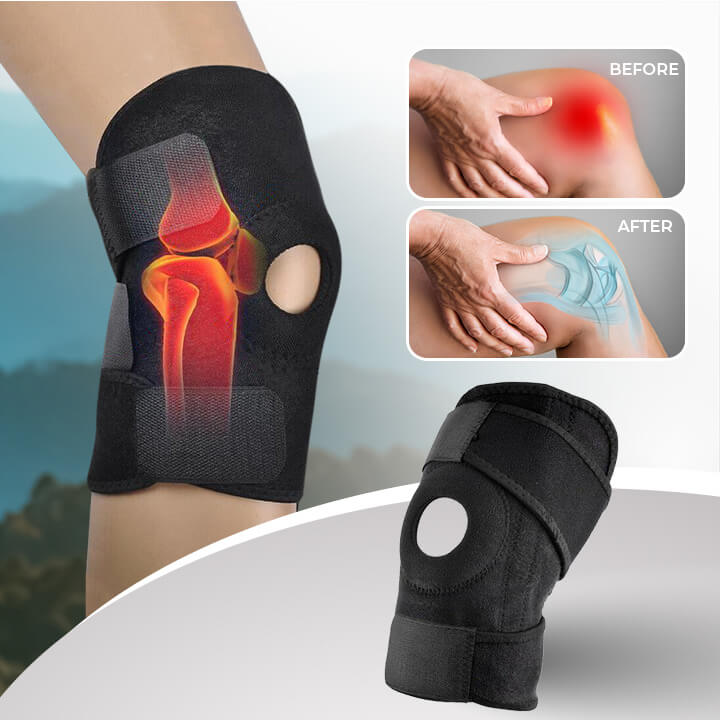 Åben patella knæbandage