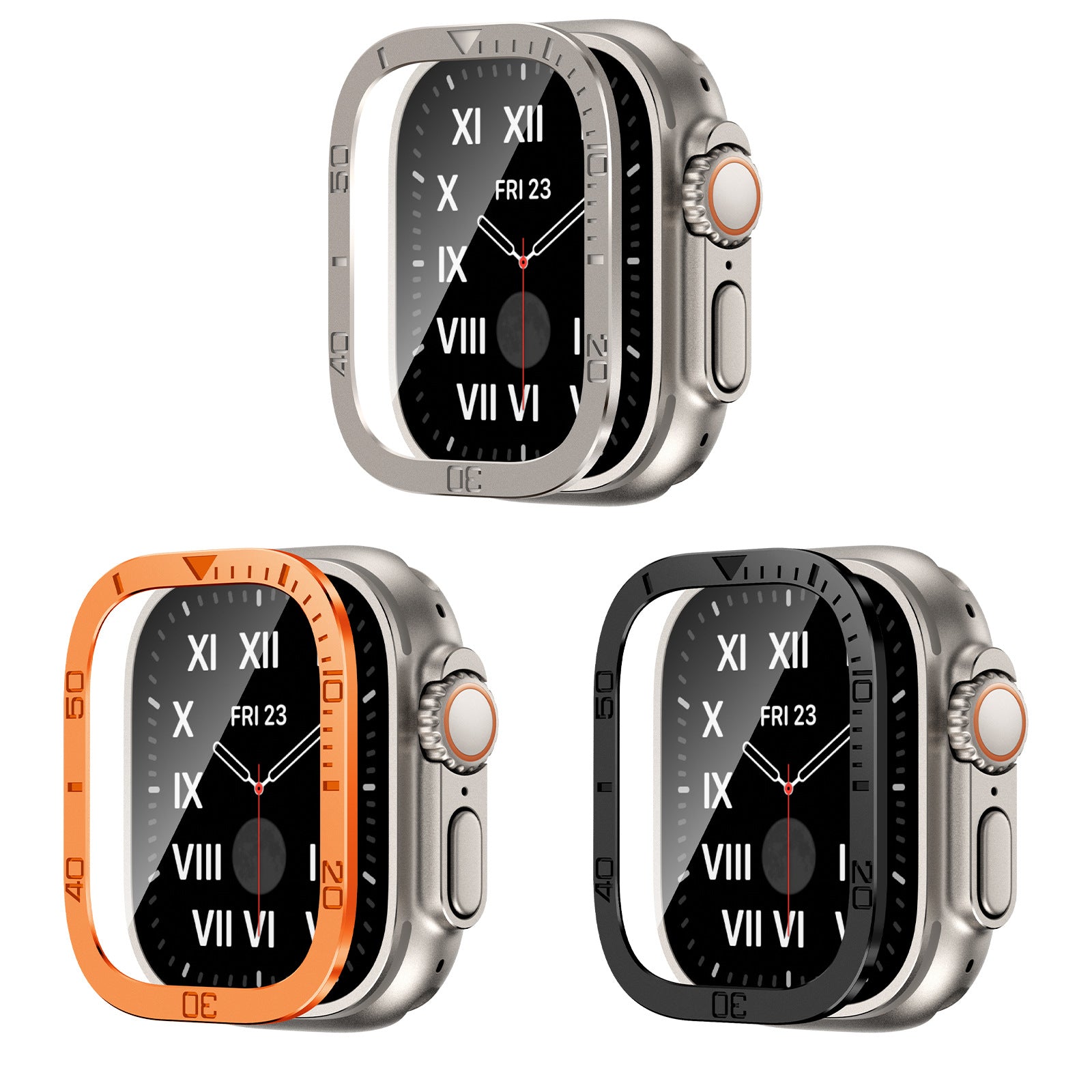 Gehärtetes Glas Displayschutz Vollständige Abdeckung Für Apple Watch Ultra / Ultra2