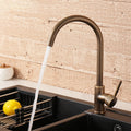 Antique Single Handle Brass Kitchen Faucet
