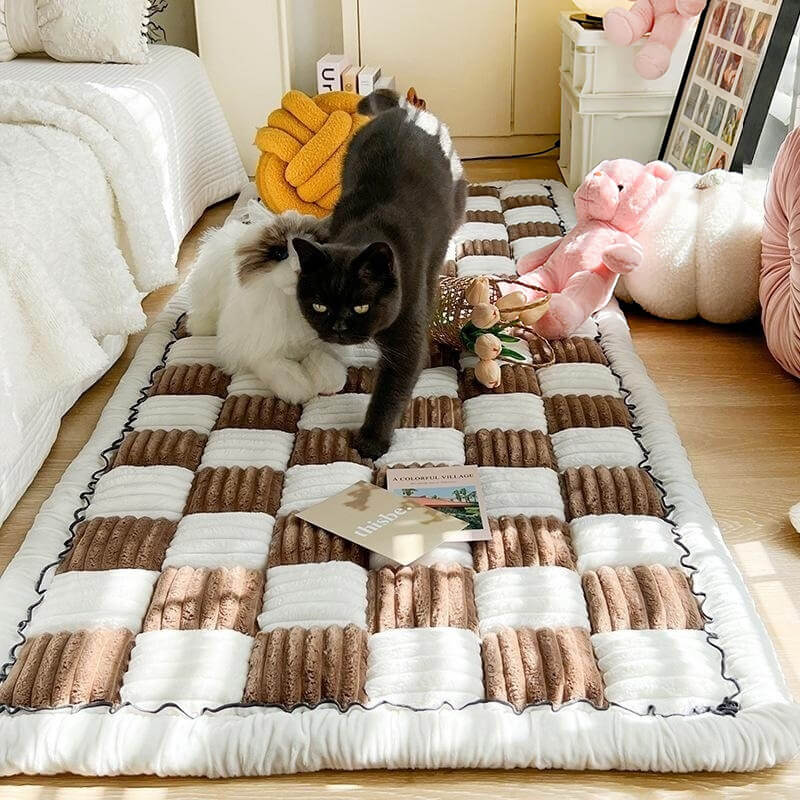 Cama para mascotas de chenilla lavable CozyCloud para uso doméstico