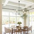 Silva Vintage Retro Metal Chandelier, Elegant Ceiling Pendant