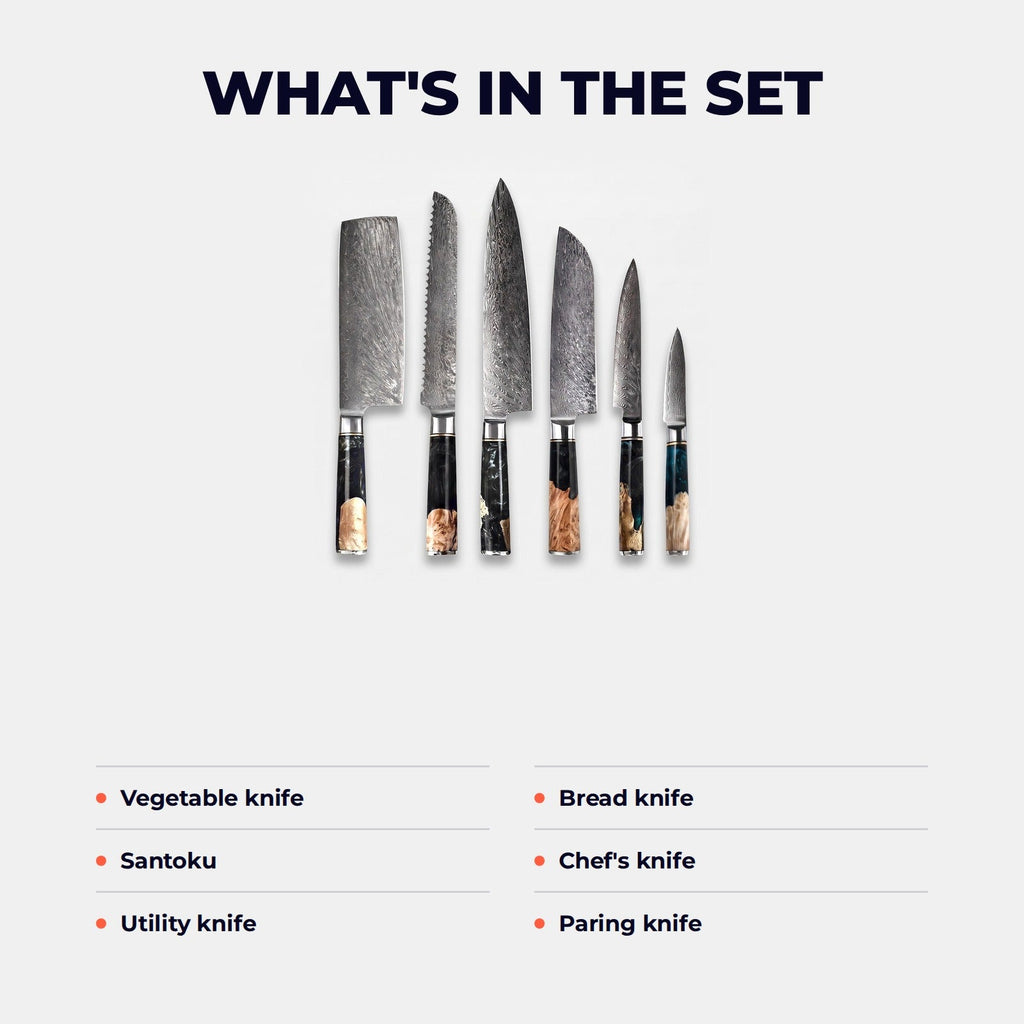 Hatori Ginkai 銀海 Series - 6 Piece Set