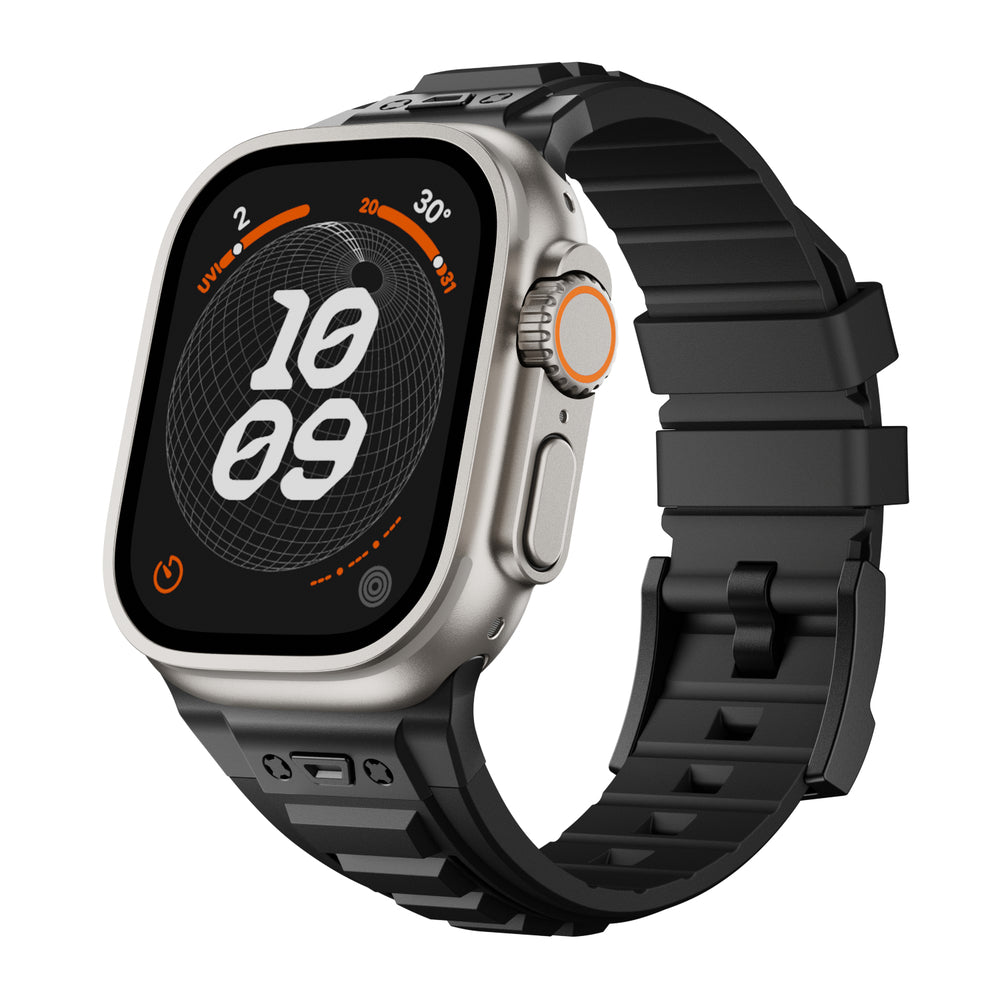 Taktikai magas rugalmasságú szilikon szíj Apple Watch-hoz