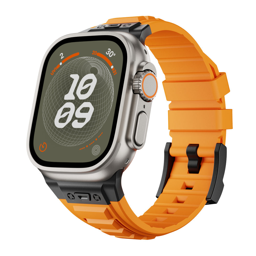 Taktikai magas rugalmasságú szilikon szíj Apple Watch-hoz