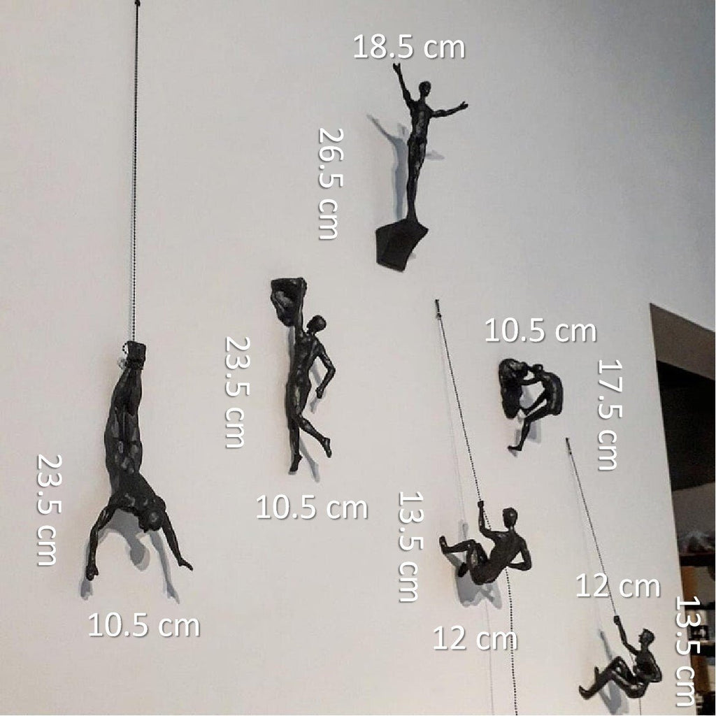 SummitWave Kletterer Skulptur Wandkunst für moderne Wohnkultur