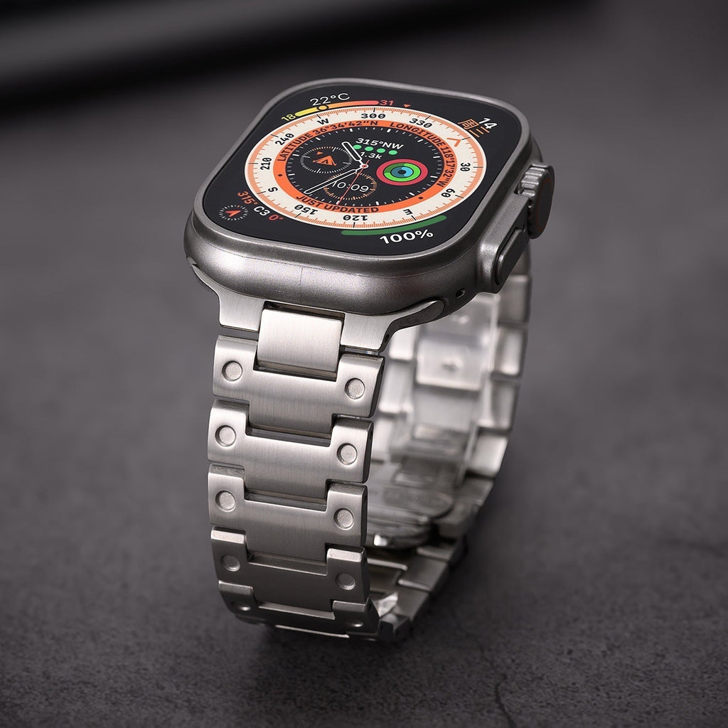 Pulseira Cloud Screw em Aço Inoxidável para Apple Watch