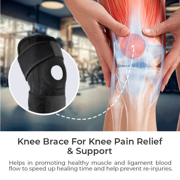 Åben patella knæbandage