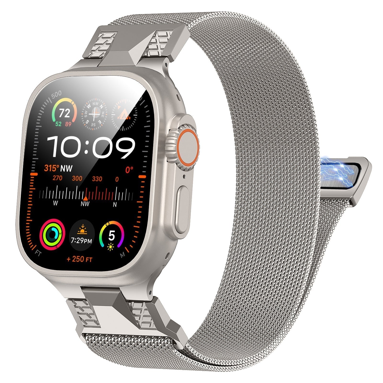 Milanese Loop-reim med magnetisk spenne