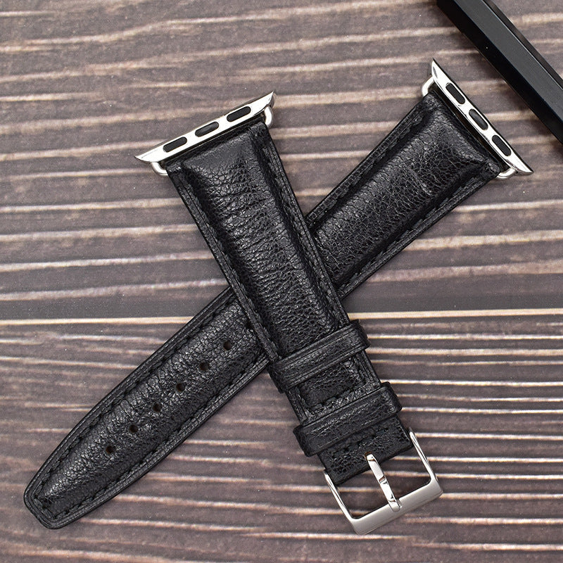 Geitenleren bandje voor Apple Watch