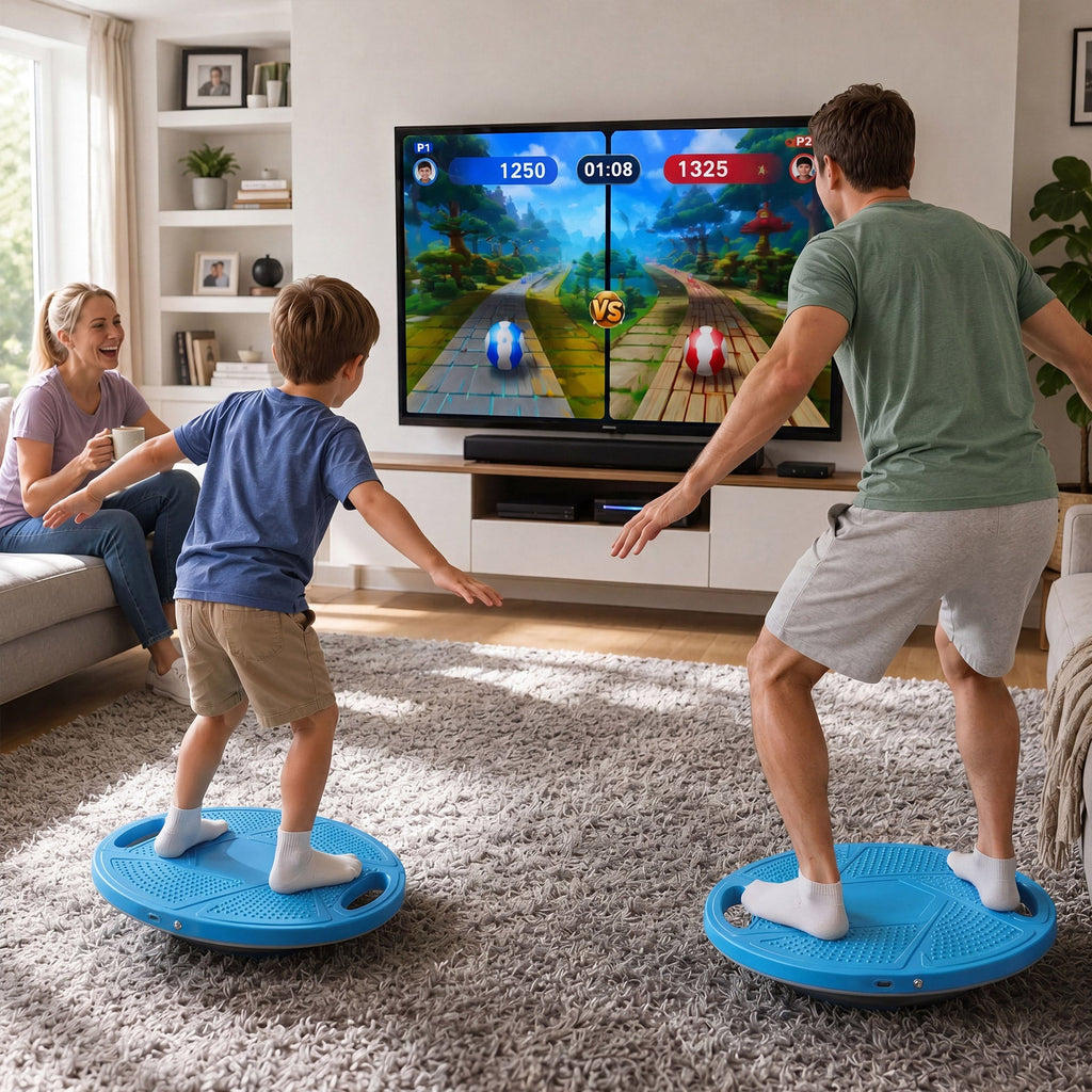 Smartes Gaming-Balanceboard – App-Spiele, Zweispielermodus, Belastbarkeit 200 kg