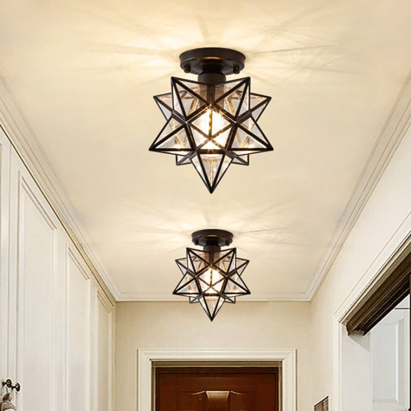 Arisha Classic Flush Mount Ceiling Light — 3㎡–5㎡ Coverage, Hardwired IP20