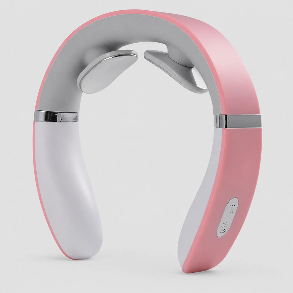EMS Neck Massager – Hands-Free, 16 Intensity Levels, Rechargeable