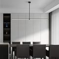 Lampada a sospensione LED moderna Arisha — paralume nero minimalista, luce calda