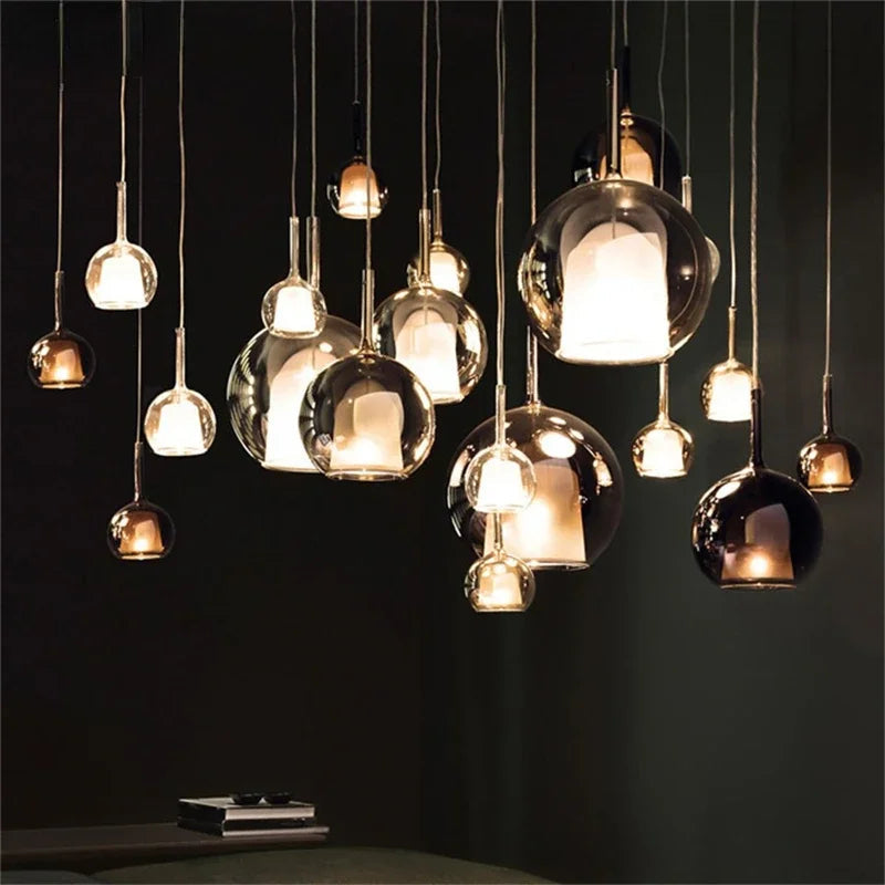 Valentina üveggömb függőlámpa – modern LED, vezetékes, IP20-as védettség