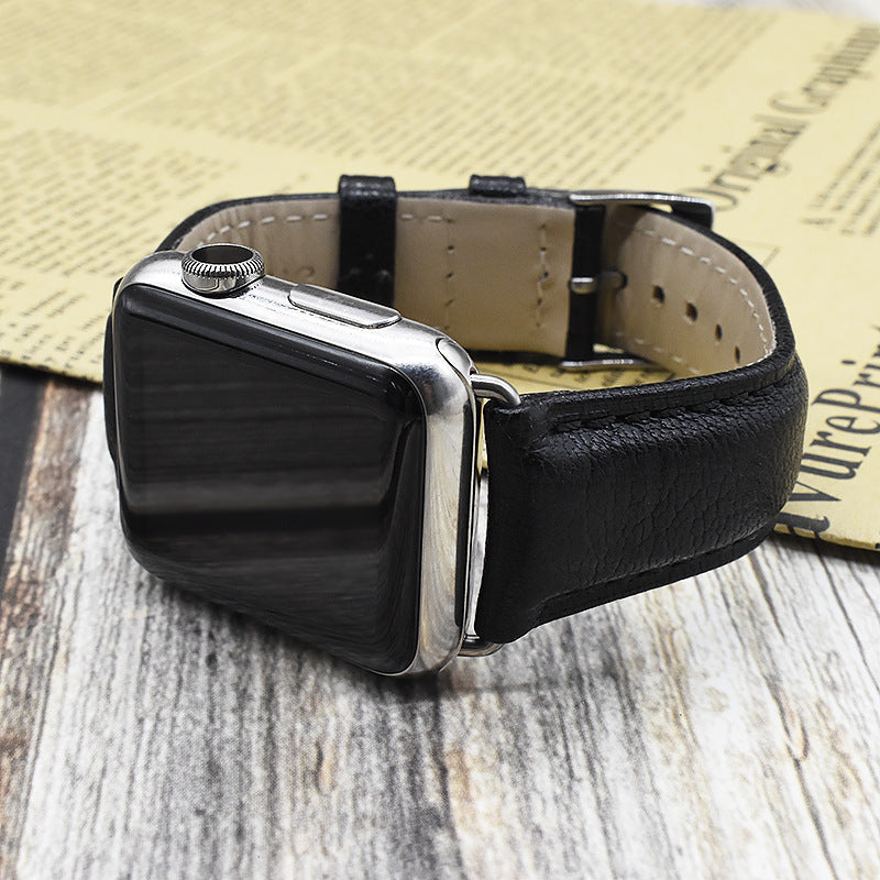 Geitenleren bandje voor Apple Watch