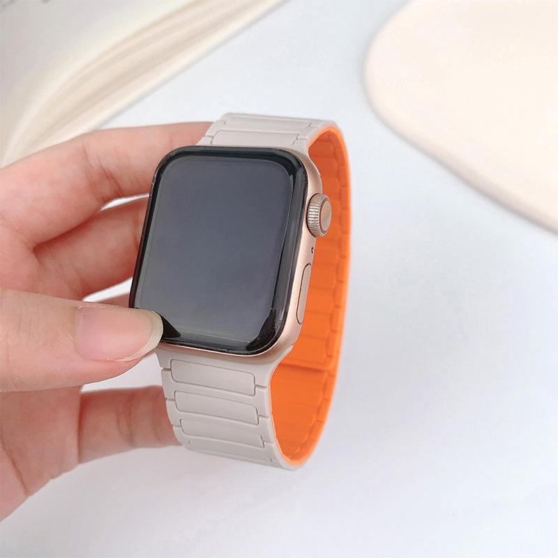 Tali jam gelung magnet silikon untuk Apple Watch