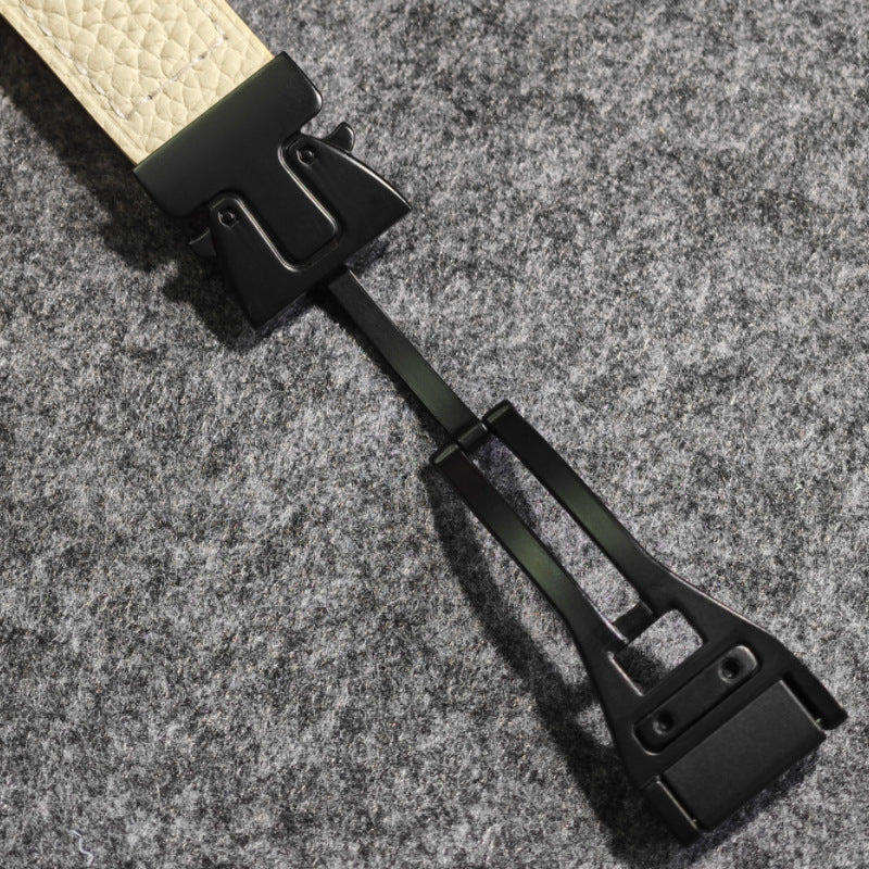 Curea din piele cu cataramă magnetică pentru Apple Watch