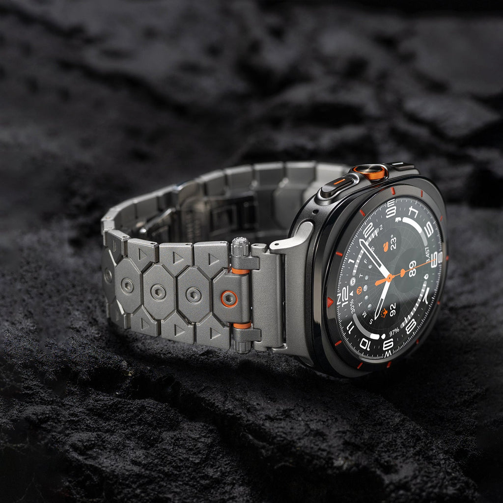 Luxus rozsdamentes acél szíj Samsung Galaxy Watch Ultra-hoz