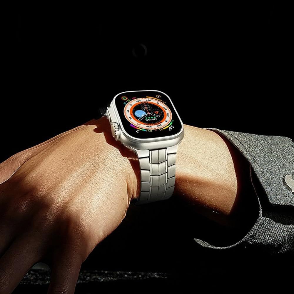 Tali Jam Apple Pelindung Aloi Titanium Logam