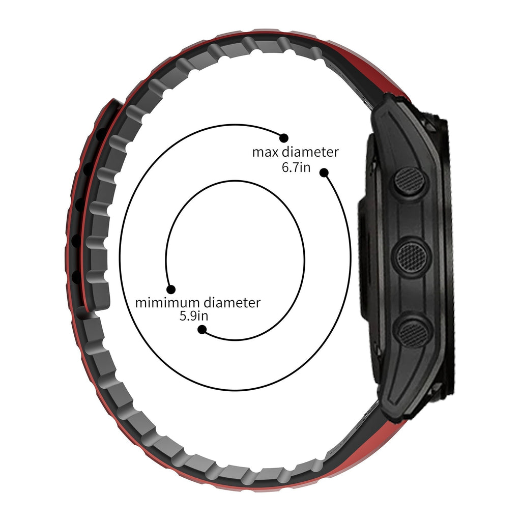 Silikonowy magnetyczny pasek do zegarka Garmin