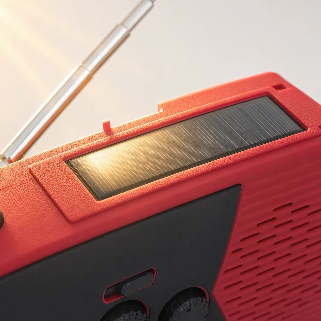 Solar Hand Crank Emergency Radio – 10,000mAh Power Bank, AM/FM, Flashlight, SOS