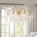 Lustre en cristal Kristy — design floral de glycine