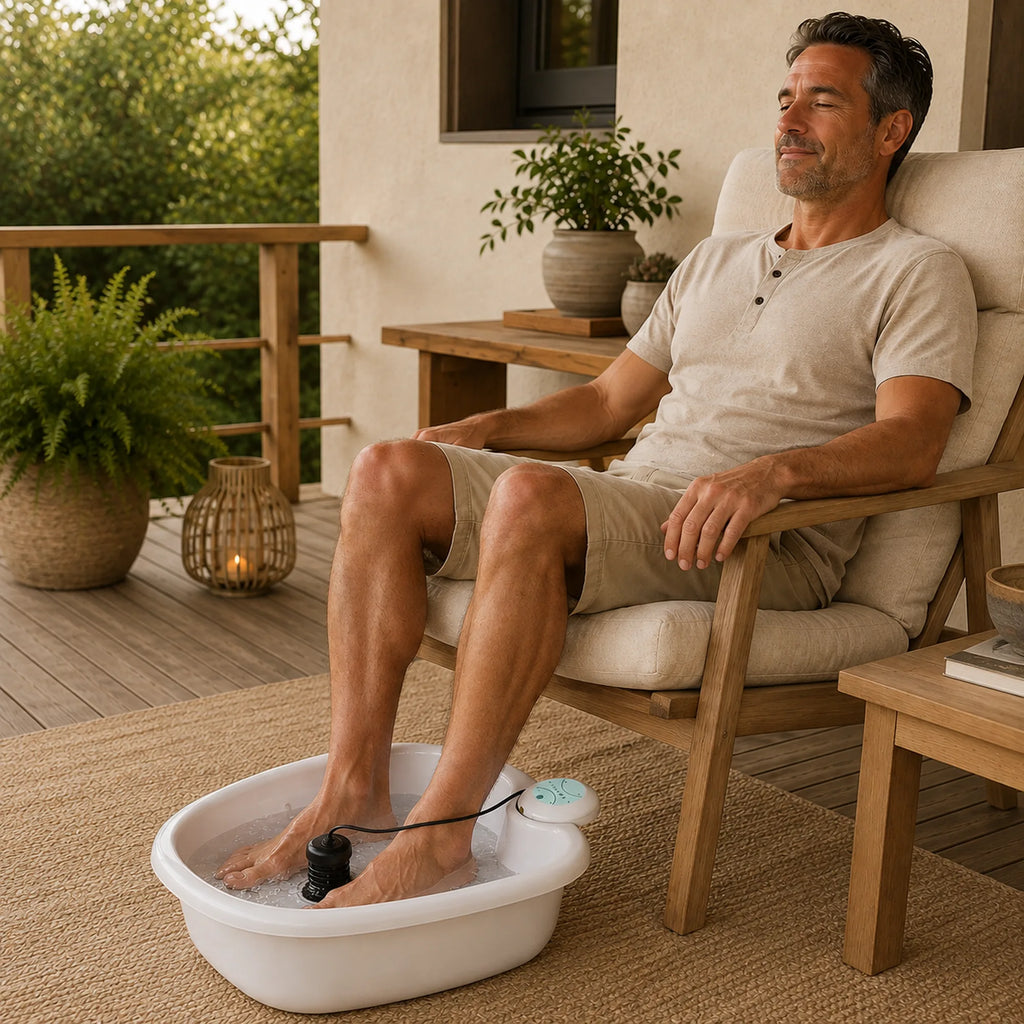 Ionic Foot Spa Basin – Warm Water Foot Soak, 30-Minute Auto Timer, Portable