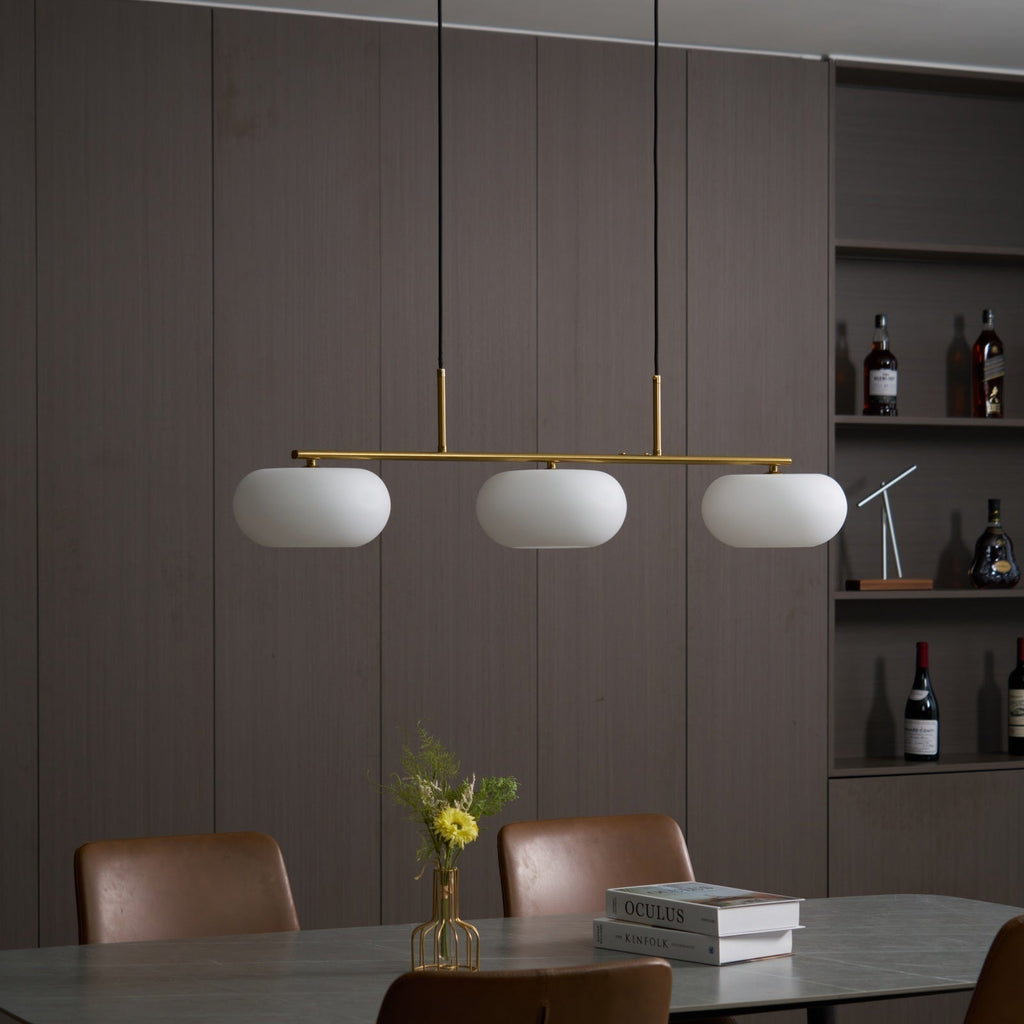 Lampada a sospensione a grappolo Candy Cream a 3 luci