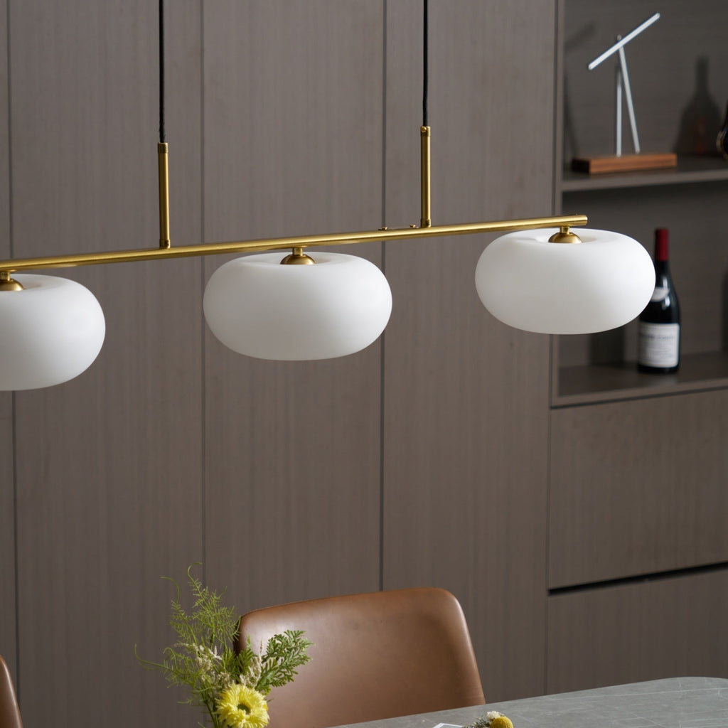 Lampada a sospensione a grappolo Candy Cream a 3 luci