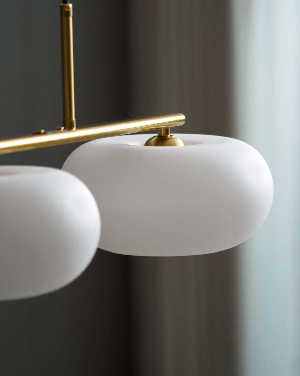 Sculptural 3-Light Adjustable Height Pendant Light