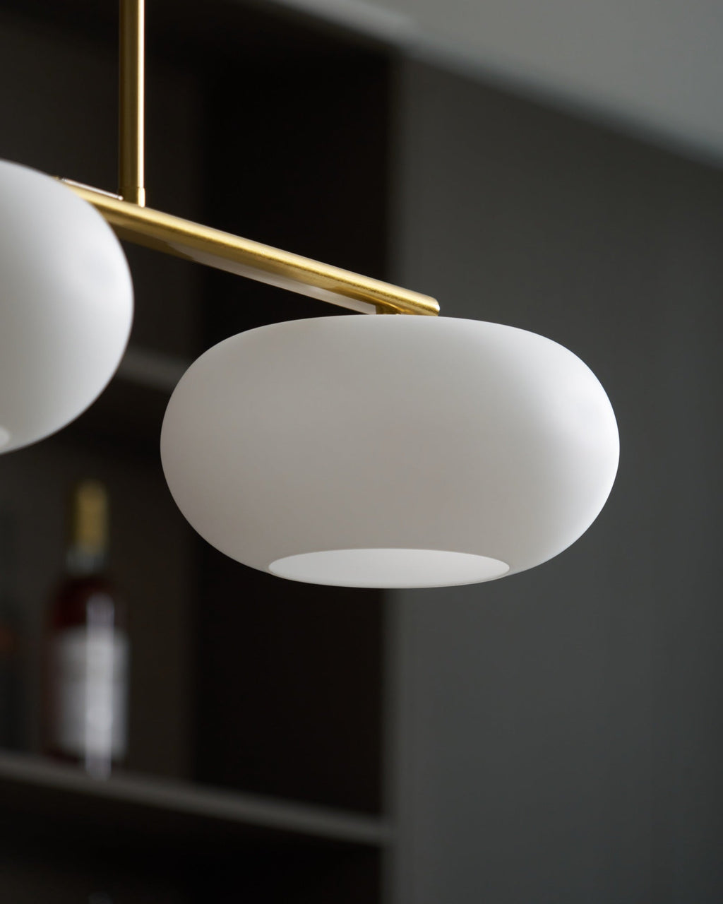 Sculptural 3-Light Adjustable Height Pendant Light