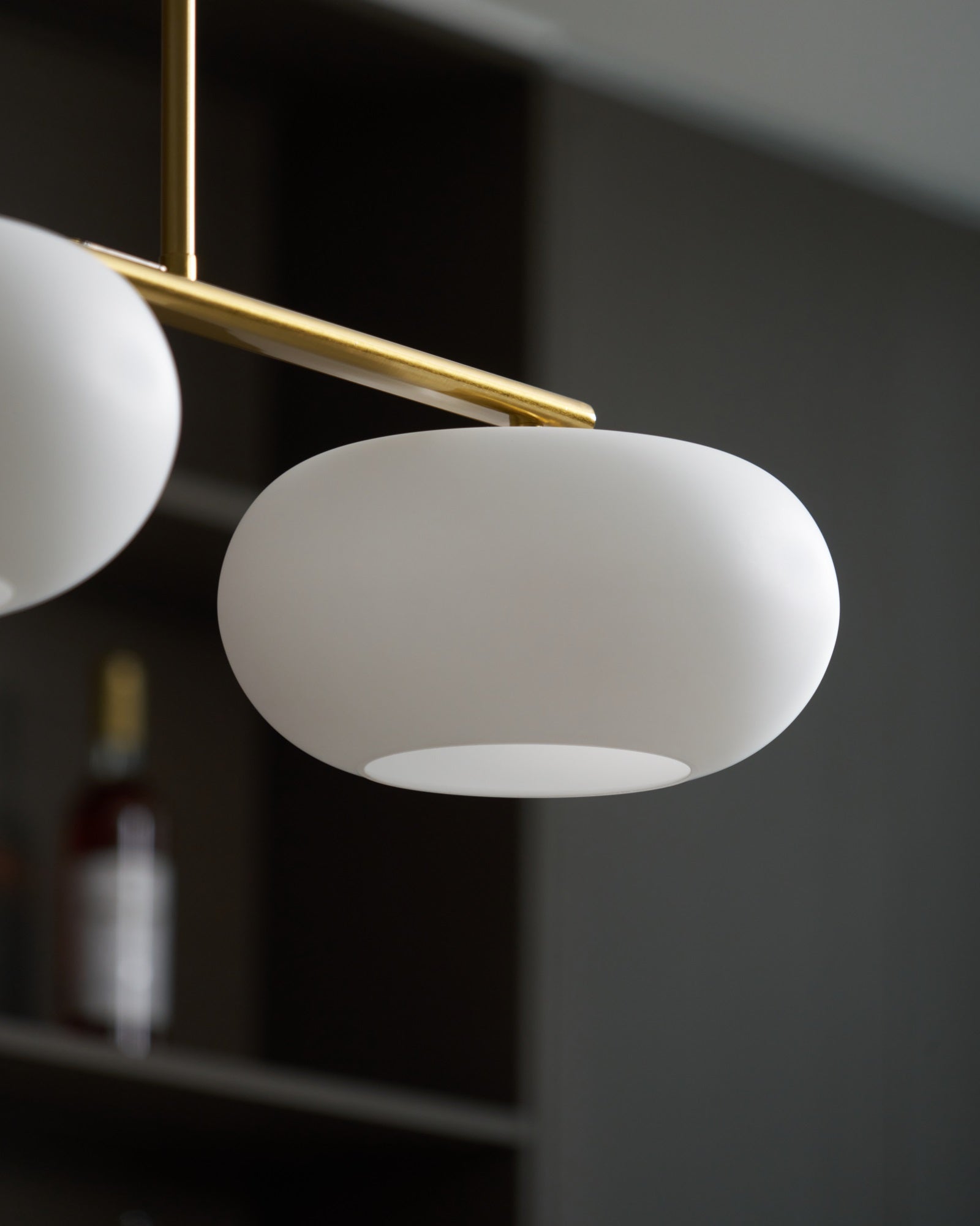 Sculptural 3-Light Adjustable Height Pendant Light