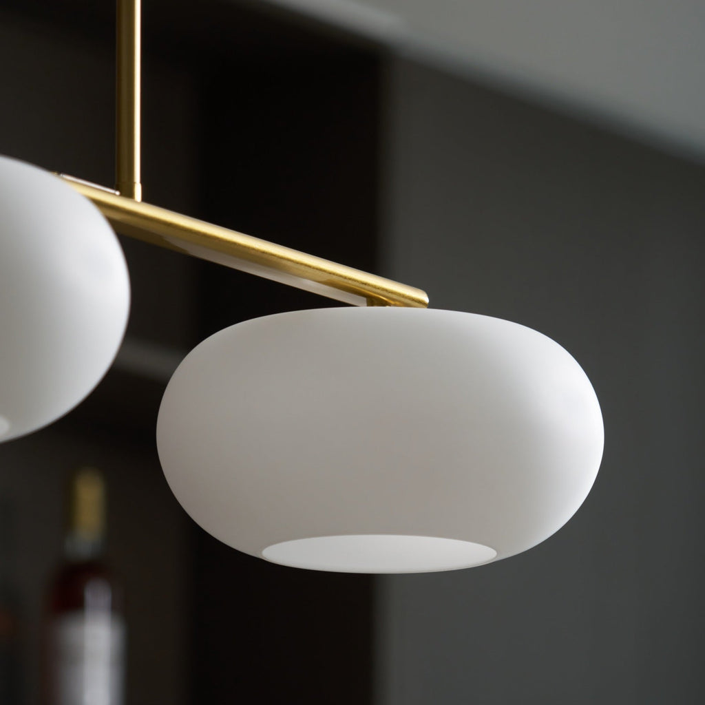 Lampada a sospensione a grappolo Candy Cream a 3 luci