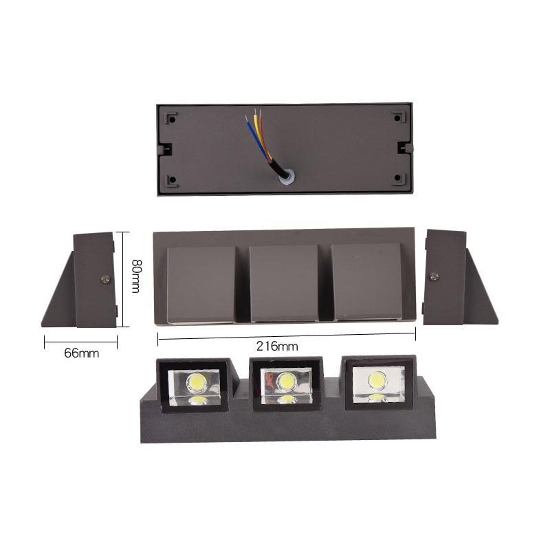 Applique murale LED en métal noir Vexto — design extérieur moderne