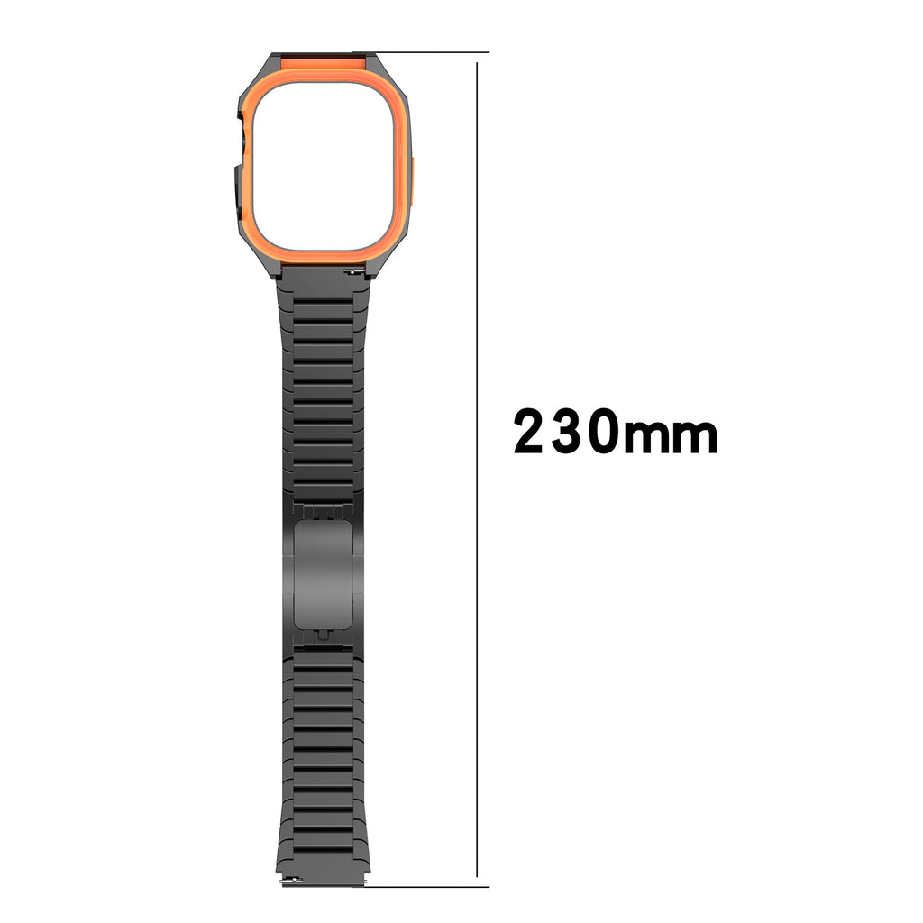 Banda de acero inoxidable con estuche para Apple Watch