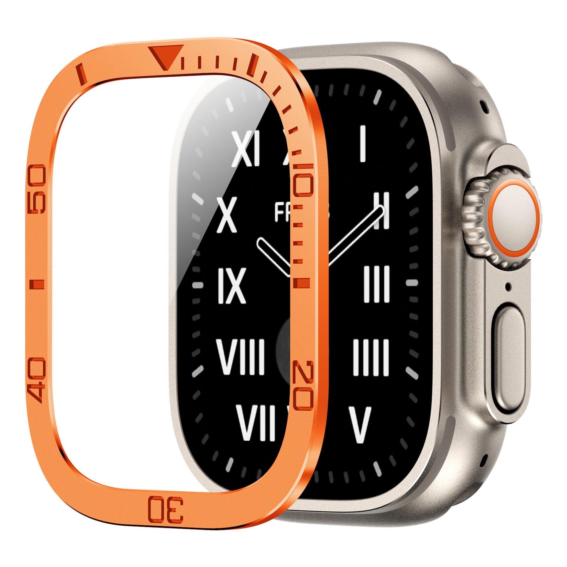 Gehärtetes Glas Displayschutz Vollständige Abdeckung Für Apple Watch Ultra / Ultra2