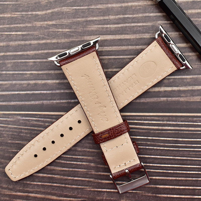 Geitenleren bandje voor Apple Watch